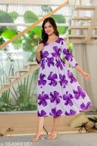 Rayon Kurti for Women, Purple 