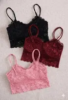 Cotton Solid Padded Bras for Women, Multicolour, Pack of 3 