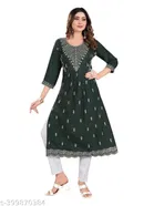 Lycra Printed Kurta with Pant for Women 