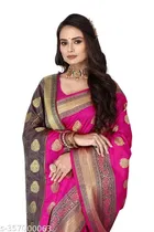 Banarasi Silk Zari Woven Saree for Women 