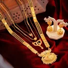 Alloy 4 Pcs Mangalsutra Set with Earrings for Women 