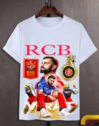 Polyester Printed T-Shirt for Kids, White 