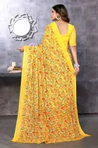 Georgette Printed Saree for Women 