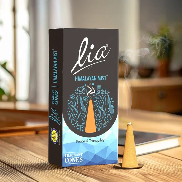 लिआ हिमालयन मिस्ट फ्रैग्रंट कोन (चारकोल-फ्री & बाम्बूलेंस) (Pack of 1)