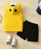 Cotton Blend Printed Clothing Set for Boys 