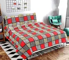 Polycotton Printed Double Bedsheet with 2 Pillow Covers 