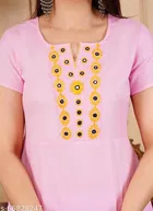 Rayon Kurti for Women, Pink 