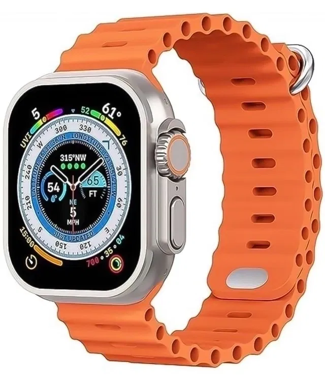 TecSox 2.19" Screen BT Calling Smart Watch, Orange