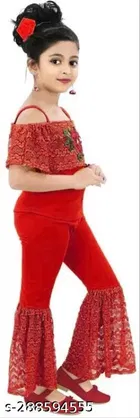 Cotton Blend Printed Jumpsuit for Girls 