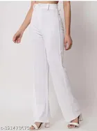 Cotton Blend Trouser for Women 