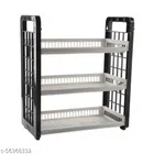 Plastic Multipurpose Storage Rack (Multicolor)