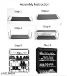 Metal 4 Layers Collapsible Shoe Racks 