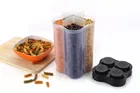 4 Section Kitchen Storage Container Set for Dal/Food/Pasta/Grocery/Namkeen- 2500ml