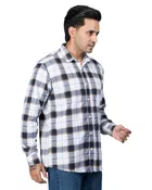 Poly Cotton Full Sleeves Chequered Shirt for Men 