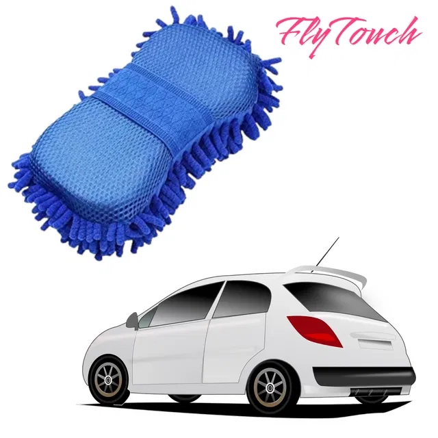Microfiber Premium High Quality Car Cleaning Sponge (Multicolor)