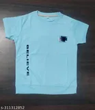 Cotton Blend Round Neck Printed T-Shirt for Boys 