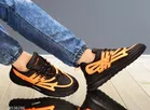 Casual Shoes for Mens (Black & Orange, 6)