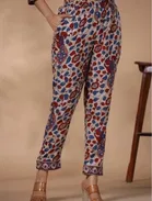 Rayon Floral Print Women's Kurta with Pant Set 