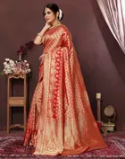 Banarasi Silk Zari Woven Saree for Women 