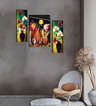 Wooden Modern Art Self Adhesive Wall Painting 