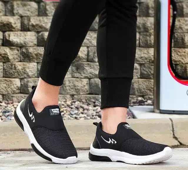 Casual Shoes for Men (Black, 9)