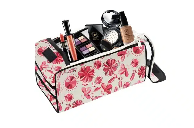 PVC Printed Makeup Storage Pouch (Multicolor)