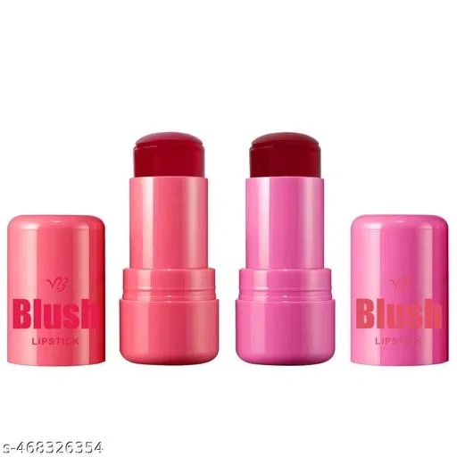 2 Colors Cooling Water Jelly Tint Stick Sheer Lip & Cheek Stain Finish