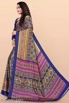 Crepe Printed Saree for Women 