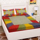 Cotton Queen Bedsheet with 2 Pillow Cover 