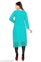 Acrylic  Kurti for Women,  Aqua Blue  