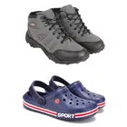 Combo of Casual Shoes with Clogs for Men 