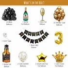 Cocktail Theme 3rd Birthday Balloon Decoration Kit , Multicolor, Pack Of 64