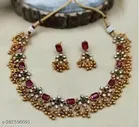 Copper Necklace with Earrings for Women 