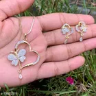 Alloy Necklace with Earrings for Women 