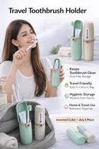 Capsule Shape Potable Travel Toothbrush Toothpaste Holder Assorted Any 1.