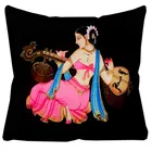 Crosmo Rajasthani Print Decorative Cushion Cover 