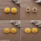 Stylish Antique Gold Plated Party Wear Stud Earrings