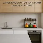 Stainless Steel Spice Rack (Black)