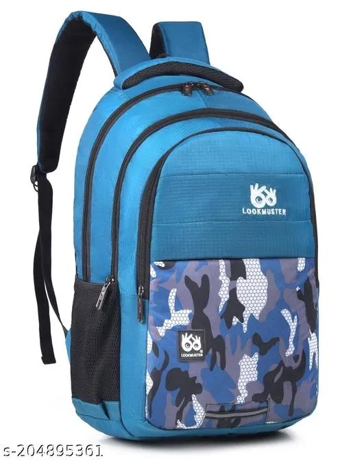 Polyester Backpack for Men & Women, Blue