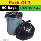90 Pcs Biodegradable Garbage Bags (Black, Set of 3)