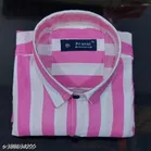Cotton Blend Striped Shirt for Men, Multicolor 