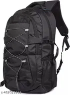 Polyester Backpack for Men & Women, Black