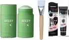 Best Skin care combo of Green stick mask with face pack brush and charcoal mask 