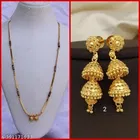 Alloy Mangalsutra with 1 Pair Earrings for Women 