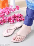 Shoetopia Girls Printed Flat Sandals Pink Size 8