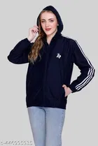 Nylon Solid Jackets for Women 