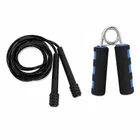 Hand Grip Strengthener with Foam Handle & Adjustable Pencil Skipping Rope [Multicolor, Pack of 2]