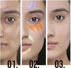 Concealer with Makeup Brush, Multicolor, Set of 1