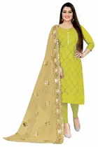 Chanderi Cotton Unstitched Dress Material for Women 