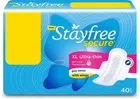 Stayfree Secure Ultra-Thin Sanitary Pad (XL) (Pack Of 40)